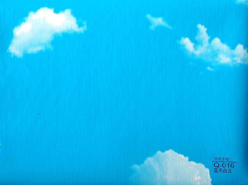 竹木纤维集成墙板墙纸系列Q-016蓝天白云