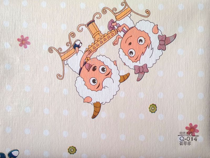 竹木纤维集成墙板墙纸系列Q-014喜洋洋